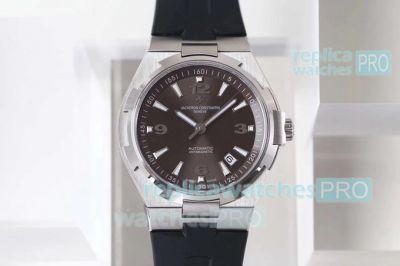 Swiss Grade Replica Vacheron Constantin Overseas Watch SS Brown Dial 42mm